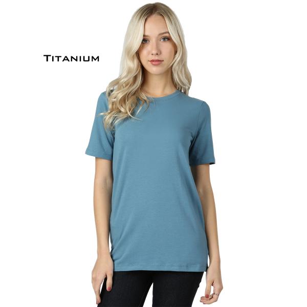 Wholesale 1008 - Crew Neck Tee TITANIUM Crew Neck Short Sleeve T-Shirt 1008  - Small