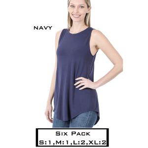 Wholesale  5536 - Navy - Six Pack  - S:1,M:1,L:2,XL:2