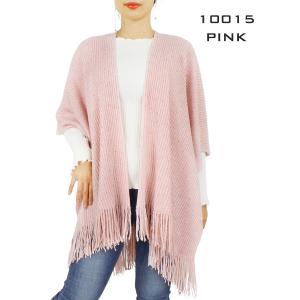 Ruana - Sequined Knit 10015 10015 PINK Sequined Knit Ruana  - 
