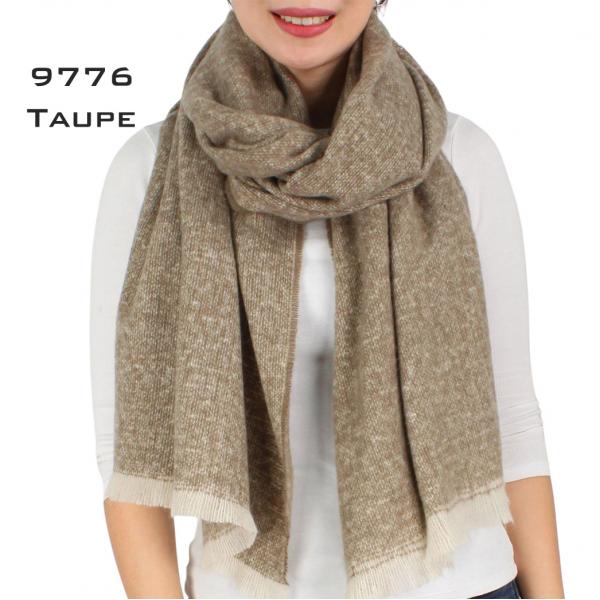 wholesale 9776 - Town and Country Mottled Weave Scarves  9776 TAUPE/IVORY Mottled Weave Town and Country Scarf 9776 - 24