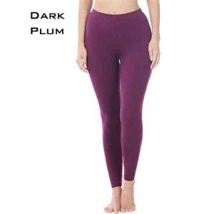 Wholesale CLEARANCE 1851 - Cotton Blend Leggings - 1851 1851 - Dark Plum<br> Cotton Blend Leggings - Large