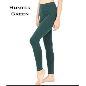 Wholesale CLEARANCE 1851 - Cotton Blend Leggings - 1851 1851 - Hunter Green<br> Cotton Blend Leggings  - X-Large