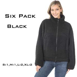 Wholesale  75017  <br>
Black SIX PACK (S:1,M1,L:2,XL:2) - 