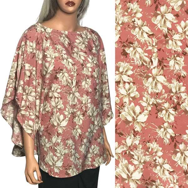 wholesale 10164 - Round Bottom Floral Ponchos 10164 - Rose Floral<BR>
Round Bottom Poncho - 