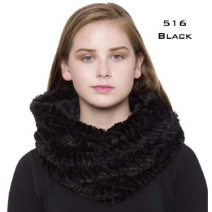 516 - Faux Fur Infinity 516-Black<br>Faux Fur Infinity - 