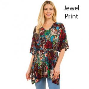 3658 - Spandex Blend Tunics 4125 - Jewel Print<br>
Spandex Blend Tunic - 