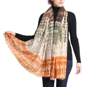 Wholesale  1402 - Brown Mix<br>
Tie Dyed Wrap - 