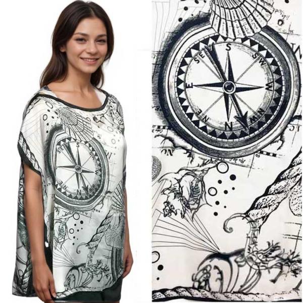 wholesale 3662 - Satin Toppers 10208 - Nautical Black/White - One Size Fits Most