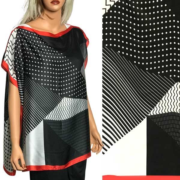 wholesale 3662 - Satin Tops 10279 - Abstract Design <bR>
Satin Poncho - 