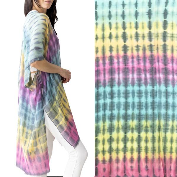 wholesale 3671 - Kevin's Tie Dye Kimonos 5048 - Mint Multi<br>Tie Dye Kimono
 - 
