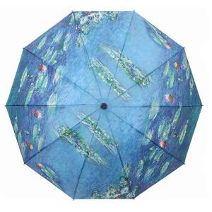 Wholesale 3672 - Art Design Umbrellas #07 - Water Lillies<br>
Compact Umbrella - Short