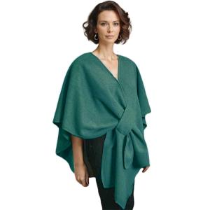 Wholesale LC16 - Luxury Wool Feel Loop Cape LC16 - Hunter Green - 
