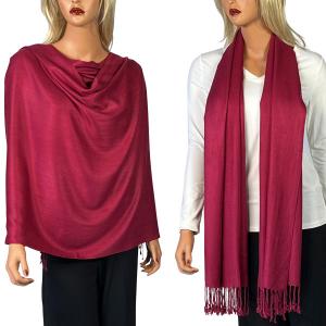 3697 - Pashmina Style Solid Color Wraps Berry #25<br>
Pashmina Style Shawl - 