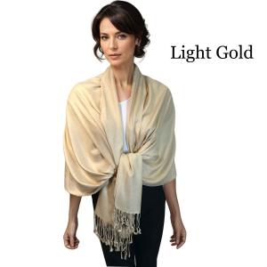 3697 - Pashmina Style Solid Color Wraps Light Gold #04<br>
Pashmina Style Shawl - 