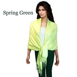 3697 - Pashmina Style Solid Color Wraps Spring Green #09<br>
Pashmina Style Shawl - 