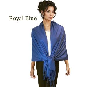 Wholesale 3697 - Pashmina Style Solid Color Wraps Royal Blue #34<br>
Pashmina Style Shawl - 