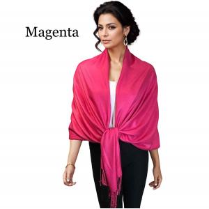 3697 - Pashmina Style Solid Color Wraps Magenta #23<br>
Pashmina Style Shawl - 