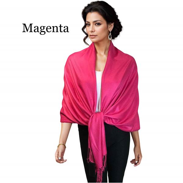 wholesale 3697 - Pashmina Style Solid Color Wraps Magenta #23<br>
Pashmina Style Shawl - 