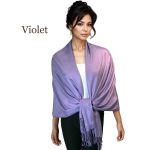 Wholesale 3697 - Pashmina Style Solid Color Wraps Violet #14<br>
Pashmina Style Shawl - 