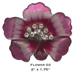 Wholesale 3700 - Magnetic Flower Brooches Flower - 03 - 2