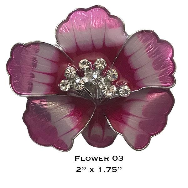 wholesale 3700 - Magnetic Flower Brooches 3700 - 03<br>
Magnetic Flower Brooch - 2
