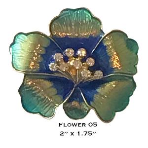 Wholesale  3700 - 05<br>
Magnetic Flower Brooch - 2
