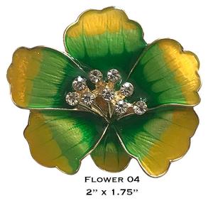 3700 - Magnetic Flower Brooches Flower - 04 - 2