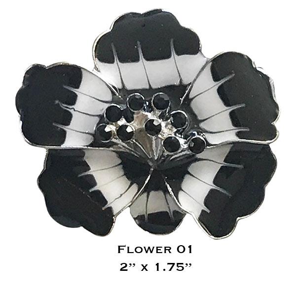 wholesale 3700 - Magnetic Flower Brooches 3700 - 01<br>
Magnetic Flower Brooch - 2