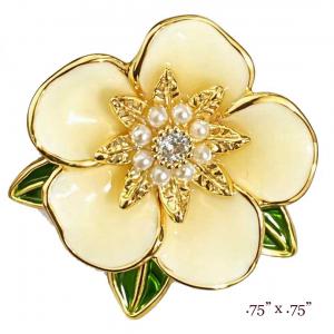 3700/T - Magnetic Flower Brooches Flower - E03
 - .75
