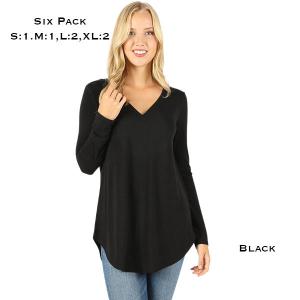 Wholesale  2106P - Black
Six Pack  - 1 Small 1 Medium 2 Large 2 Extra Large