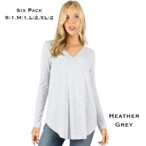 Wholesale  2106 - Heather Grey
Six Pack  - 1 Small, 2 Medium, 2 Large, 1 Extra Large