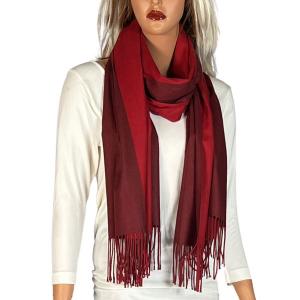 3713 - Cashmere Blend Shawls - Solid and Two Tone 3713 - #02 Burgundy/Cranberry<br>
Two Tone Cashmere Blend Shawl - 