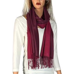 Wholesale  3713 - #03 Berry/Wine<br>
Two Tone Cashmere Blend Shawl - 