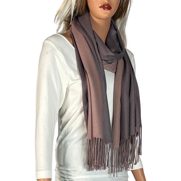 Wholesale 3713 - Cashmere Blend Shawls - Solid and Two Tone 3713 - #15 Brown/Peanut<br>
Two Tone Cashmere Blend Shawl - 