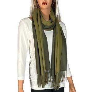 Wholesale  3713 - #21 Avocado/Olive<br>
Two Tone Cashmere Blend Shawl - 