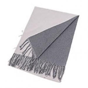 Wholesale  3713 - 33 Reversible<br>
Two Tone Cashmere Blend Shawl - 