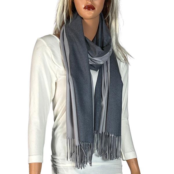 Wholesale 3713 - Cashmere Blend Shawls - Solid and Two Tone 3713 - #33 Grey/Pewter<br>
Two Tone Cashmere Blend Shawl - 