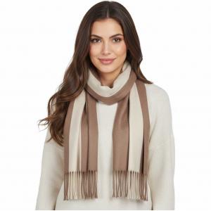 Wholesale 3713 - Cashmere Blend Shawls - Solid and Two Tone 3713 - #35 Tan/Nutmeg<br>
Two Tone Cashmere Blend Shawl - 
