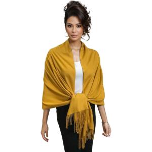 3713 - Cashmere Blend Shawls - Solid and Two Tone 3713 - Mustard<br>
Cashmere Blend Shawl - 