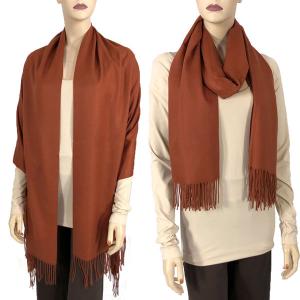 3713 - Cashmere Blend Shawls - Solid and Two Tone 3713 - Paprika<br>
Cashmere Blend Shawl - 
