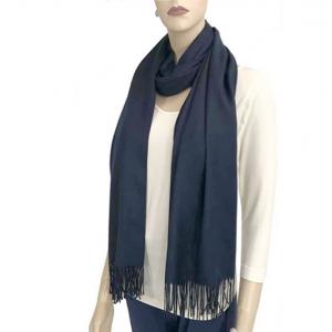 3713 - Cashmere Blend Shawls - Solid and Two Tone 3713 - Navy <br>Cashmere Blend Shawl - 