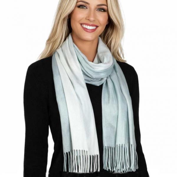 wholesale 3713 - Cashmere Blend Shawls - Solid and Two Tone #32 Two Tone Ivory/Silver - 