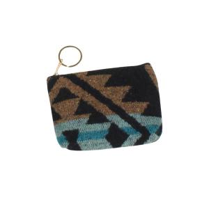 3721 - Western Design Bags and  Coin Purses 10287 - Black Multi<br>
Western Coin/Card Purse - 5
