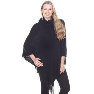 3726 - Winter Ponchos Limited Edition 8119 - Black<br>
Cowl Neck Poncho - One Size Fits Most