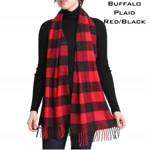 3733 - Buffalo Plaid Scarves 1337 - Black/Red<br>
Buffalo Plaid<br> 
Cashmere Feel Scarf  - 