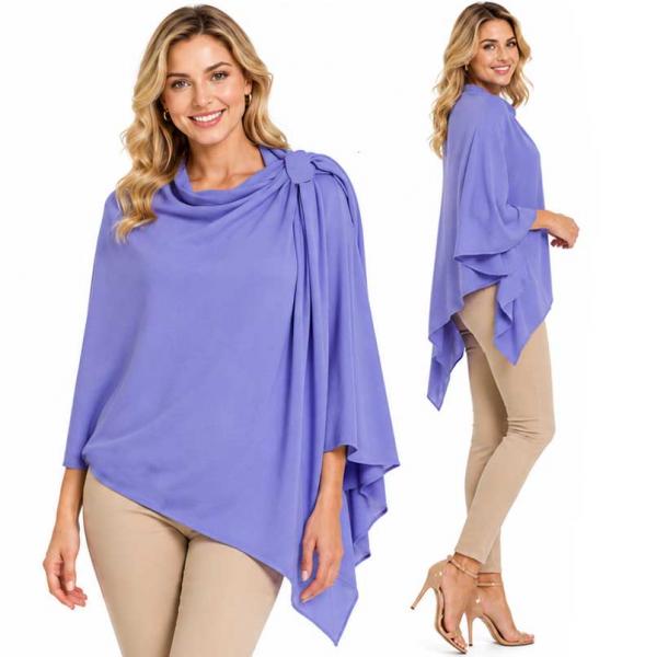 wholesale 4213 - Cashmere Feel Loop Pull Thru Wrap 4213 - Periwinkle - 