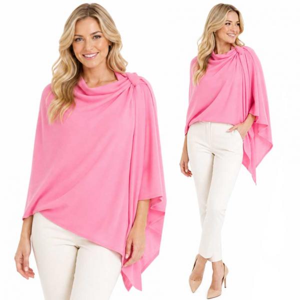 wholesale 4213 - Cashmere Feel Loop Pull Thru Wrap 4213 - Pink - 