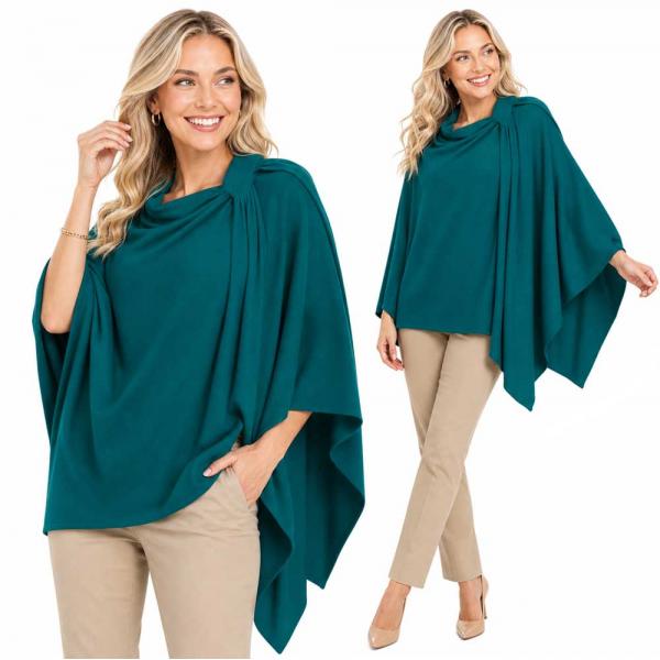 wholesale 4213 - Cashmere Feel Loop Pull Thru Wrap 4213 - Teal - 