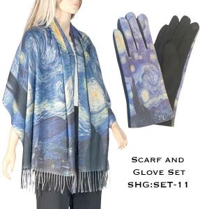 3746 - Art Scarf and Glove Sets 3746 - 11<br>
Art Scarf and Glove Set - 