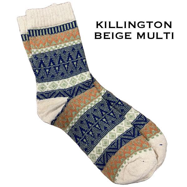 wholesale 3748 - Crew Socks Killington Beige Multi MB - Woman's 6-10